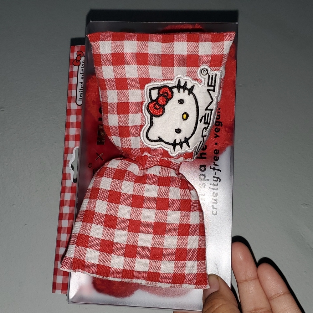 The Crème Shop × Hello Kitty Red Gingham Limited Edition Spa Headband